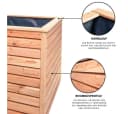 Mega-Holz Hochbeet Rhombus L Lärchenholz Bild 3