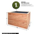 Mega-Holz Hochbeet Rhombus L Lärchenholz Bild 4
