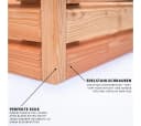 Mega-Holz Hochbeet Rhombus L Lärchenholz Bild 5