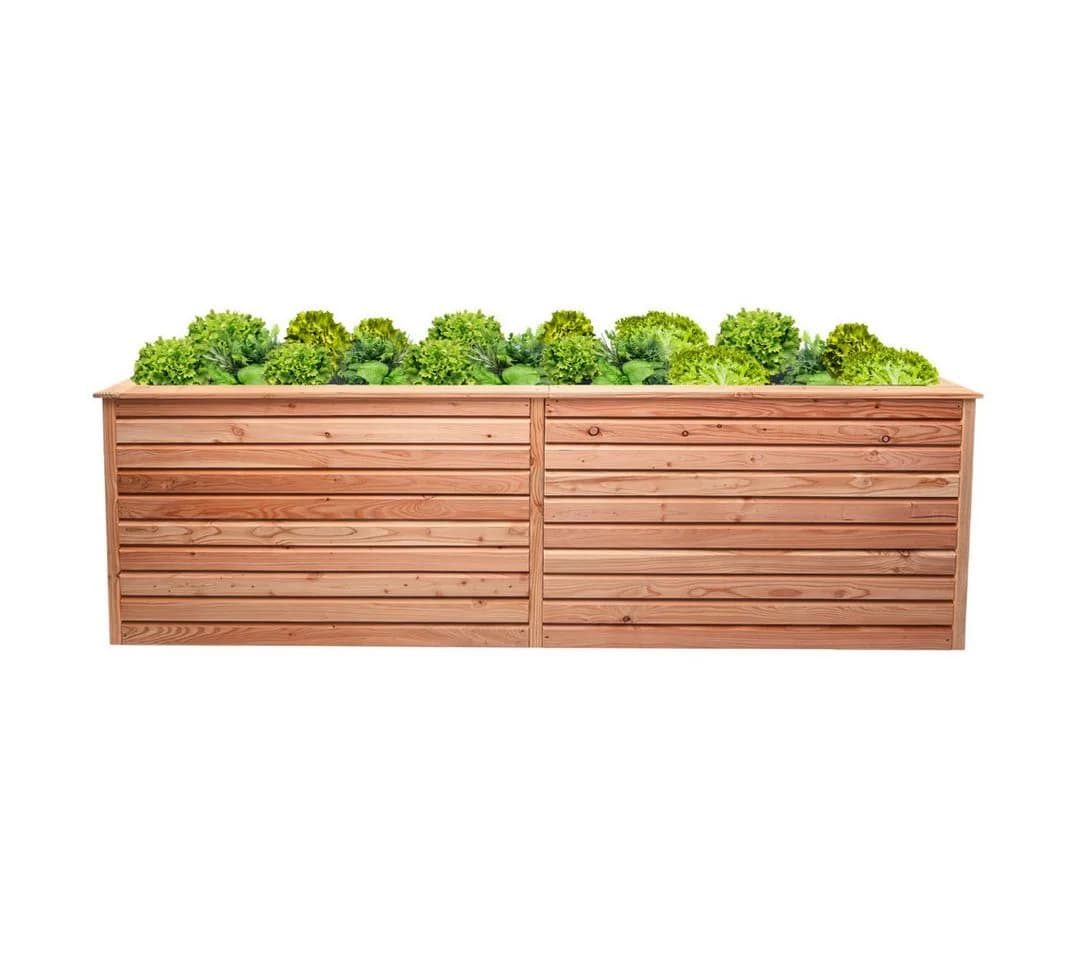 Mega-Holz Hochbeet Rhombus XL Lärchenholz - Bild 2