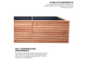 Mega-Holz Hochbeet Rhombus XXL Lärchenholz 346x80x73cm Bild 1