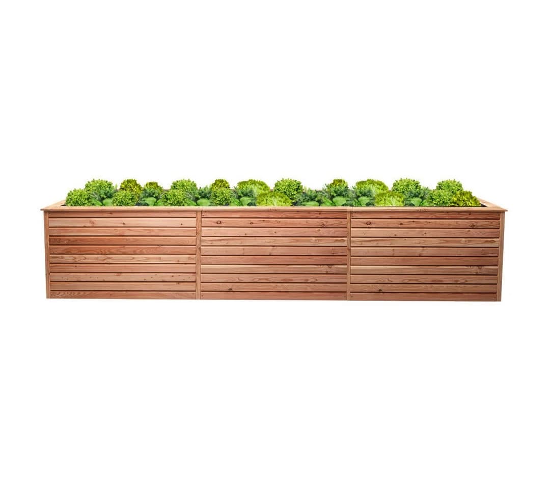 Mega-Holz Hochbeet Rhombus XXL Lärchenholz 346x80x73cm - Bild 2