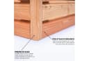 Mega-Holz Hochbeet Rhombus XXL Lärchenholz 346x80x73cm Bild 5