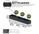Mega-Holz Hochbeet Blumenbeet Pulverbeschichtetes Aluminium Anthrazit Bild 4