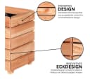 Mega-Holz Pflanzkübel Modulo aus Lärchenholz - Naturbelassener Blumenkasten für den Garten Bild 1