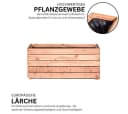 Mega-Holz Pflanzkübel Modulo aus Lärchenholz - Naturbelassener Blumenkasten für den Garten Bild 3