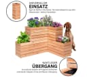 Mega-Holz Modulo Hochbeet Lärche Holz 30x30x75 cm Bild 5