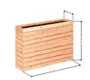 Mega Holz Hochbeet Lärche Modulo L 120x30x39 Bild 4