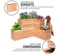 Mega Holz Hochbeet Lärche Modulo L 120x30x39 Bild 5