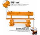 Mega-Holz Gartenbank Rustikal Kiefer 200 cm Bild 3