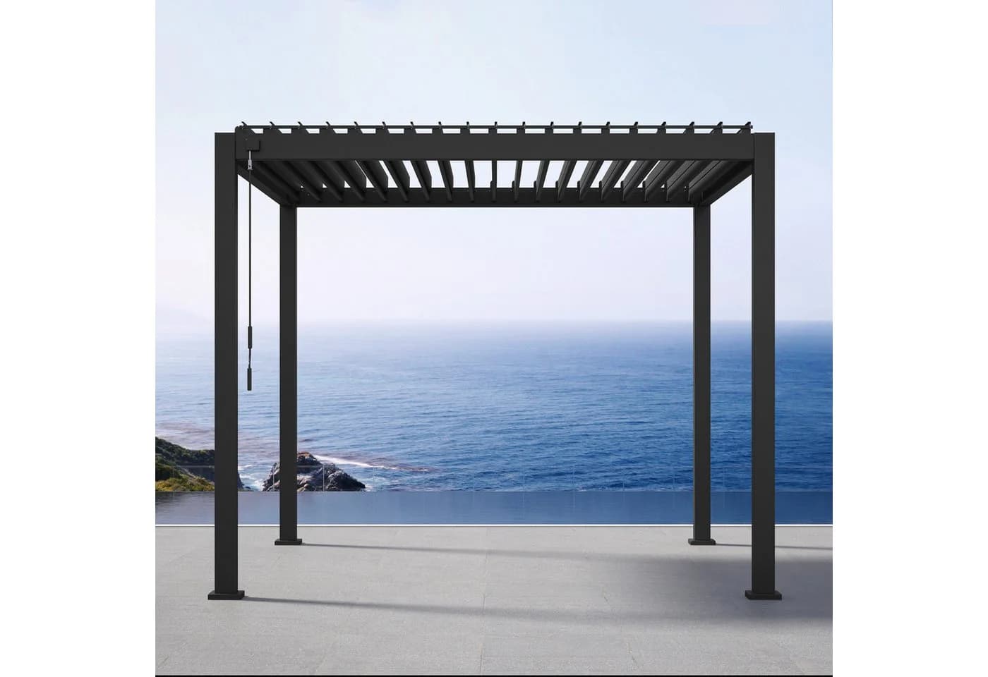 Pergola Deluxe Schwarz Metall - Bild 2