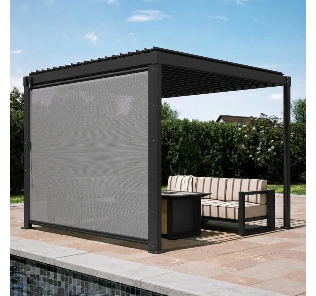 Pergola-Rollo ca. 300x250 cm Grau - Bild 2