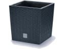 Prosperplast Blumentopf Rato Low 26,6 cm Set 4 St. Grau Rattanoptik Bild 1