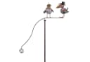 Moritz Metall-Gartenstecker Vogelpaar mit Brille und Zylinder Bild 2