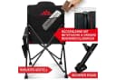Onbest Campingstuhl Rot Faltbar 150kg Tragetasche Bild 4