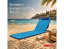 Onbest Campingliege Strandliege klappbar mit Nackenkissen Tragetasche Bild 1