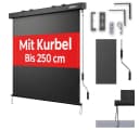 Onbest Vertikalmarkise mit Handkurbel Anthrazit Wetterfest Bild 2