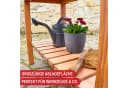 ONBEST Hochbeet Holz mit Ablage 80x80x40cm Bild 1