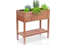 ONBEST Hochbeet Holz mit Ablage 80x80x40cm Bild 2