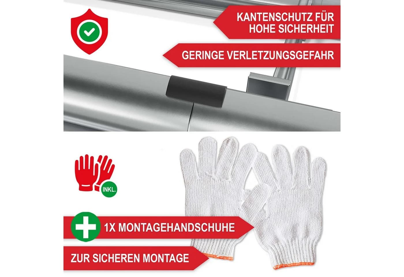 Onbest Hochbeet Metall verzinkt 0,4mm Stahl inkl. Werkzeug Handschuhe - Bild 5