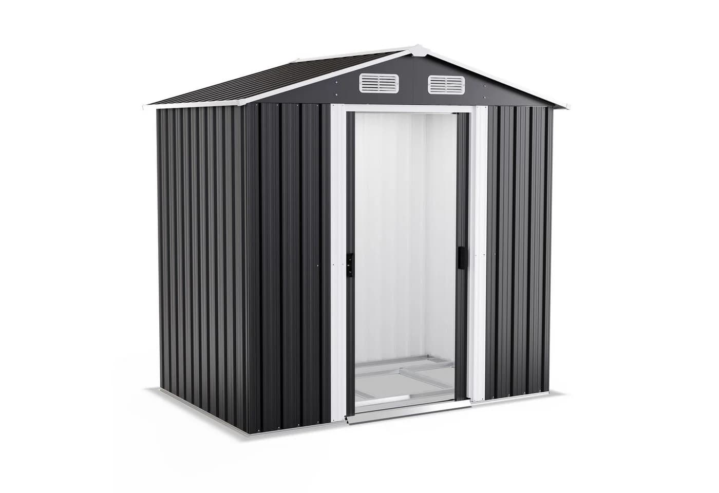 Onbest Gartenhaus Metall Satteldach wetterfest Anthrazit - Bild 2