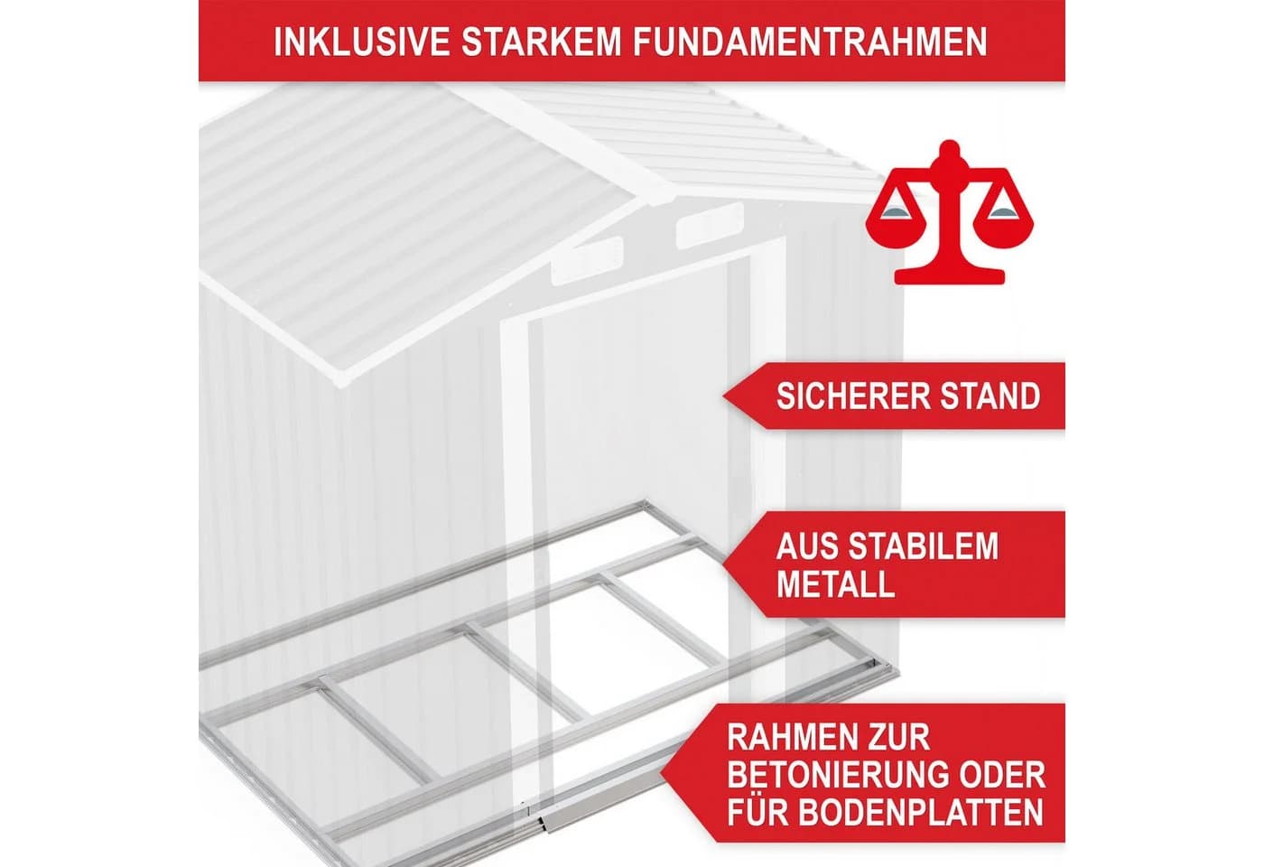 Onbest Gartenhaus Metall Satteldach wetterfest Anthrazit - Bild 3