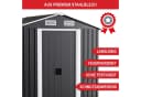 Onbest Gartenhaus Metall Satteldach wetterfest Anthrazit Bild 5