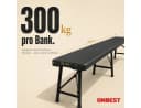 Onbest Bierzeltgarnitur Set Klappbar Holzoptik 300kg Traglast Bild 3
