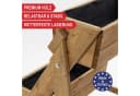 Onbest Pflanzentreppe Holz 2-stöckig 3-stöckig mit Innenvlies Bild 1