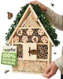 Zooprinz Insektenhotel XXL Vollholz, Bambus, Holz, Holzspäne, Holz mit Löchern Bild 2