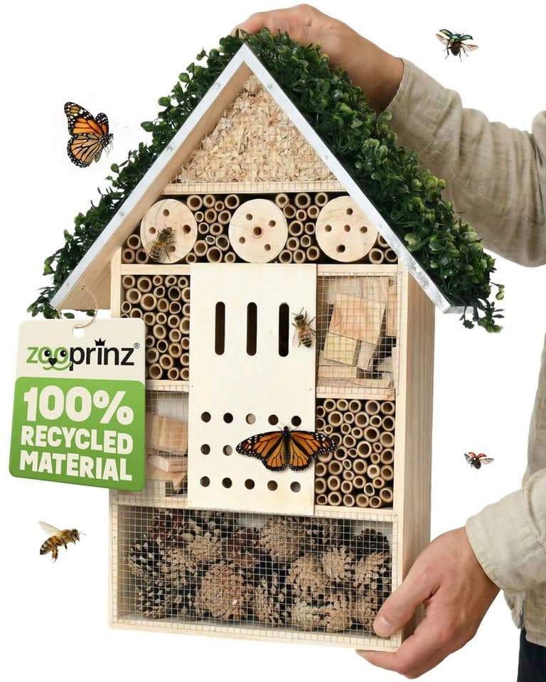Zooprinz Insektenhotel XXL aus Vollholz mit Aufhängung - Bild 2