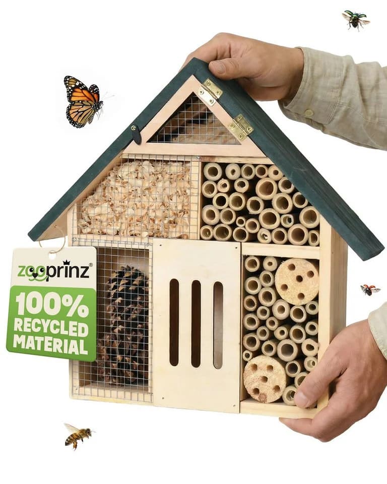 Zooprinz Insektenhotel XXL aus Vollholz mit natürlicher Füllung - Bild 2