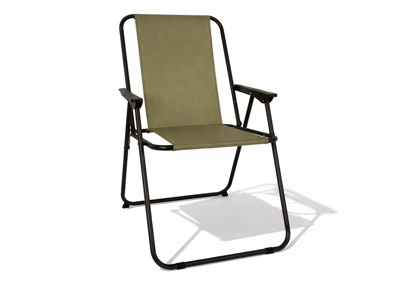 Mojawo Klappstuhl Campingstuhl Anglerstuhl Stoff Oxfort Metall Olivegrün - Bild 2