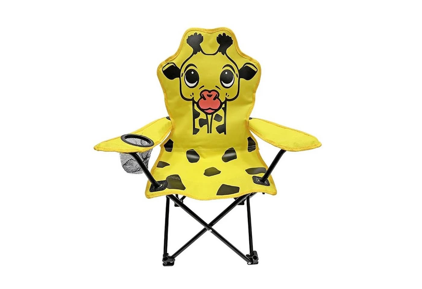 Mojawo Klappstuhl Kinder Giraffe Motiv Gelb mit Getränkehalter - Bild 3