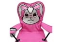 Mojawo Kinder Anglersessel Pink mit Getränkehalter und Tasche Motiv Hase Bild 5