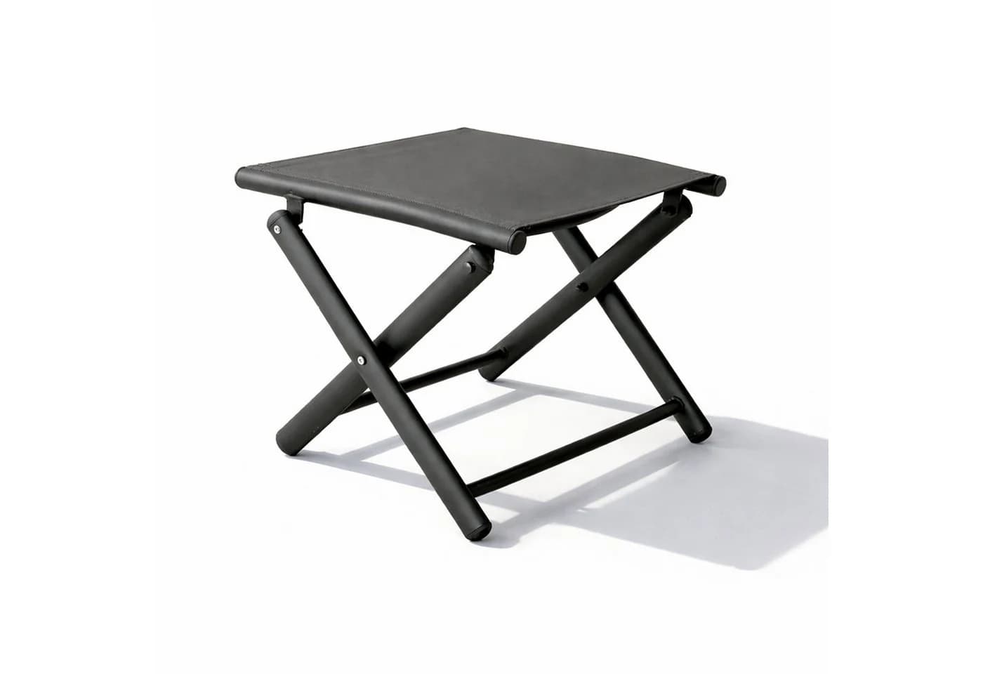 Mojawo Garten Klapphocker Metall Textilen Anthrazit/Grau - Bild 2