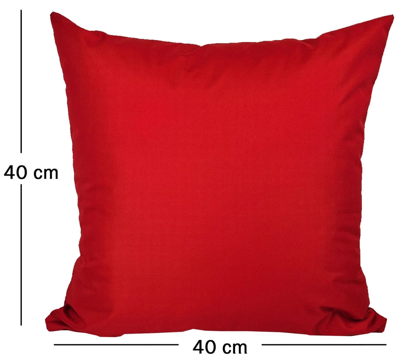 JACK Dekokissen 40x40cm Outdoor Lounge Kissen Rot mit XXL Füllung - Bild 3