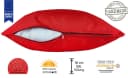 JACK Dekokissen 40x40cm Outdoor Lounge Kissen Rot mit XXL Füllung Bild 5