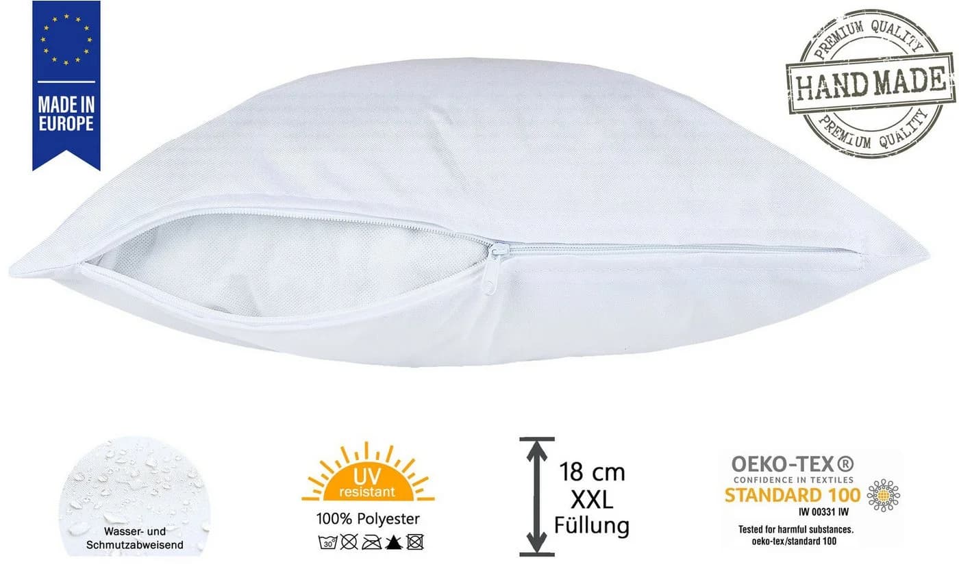 JACK Dekokissen 40x40cm Outdoor Lounge Kissen mit XXL Füllung - Bild 5