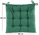 JACK Outdoor Stuhlkissen 38x38cm Dunkelgrün Wasserfest Bild 1
