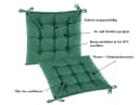 JACK Outdoor Stuhlkissen 38x38cm Dunkelgrün Wasserfest Bild 4