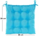 JACK Stuhlkissen Hellblau 38x38cm Wasserfest Outdoor Bild 1