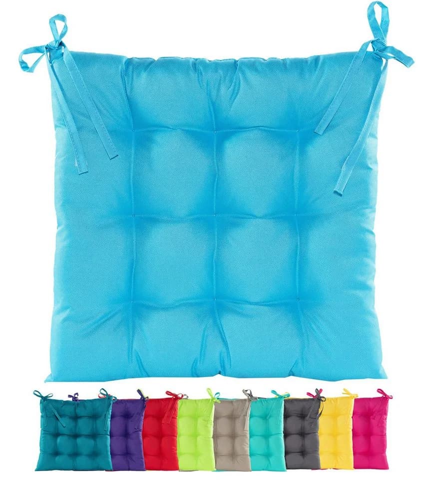 JACK Stuhlkissen Hellblau 38x38cm Wasserfest Outdoor - Bild 2
