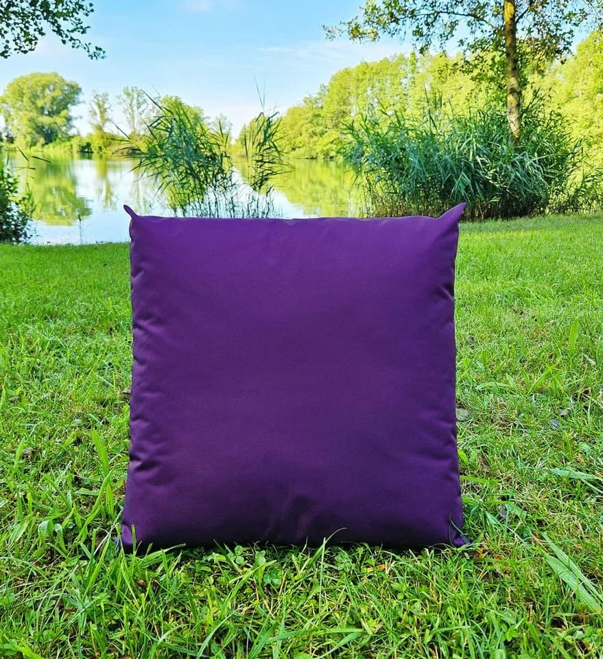 JACK Dekokissen 50x50cm Outdoor Lounge Kissen Violett XXL Füllung