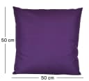 JACK Dekokissen 50x50cm Outdoor Lounge Kissen Violett XXL Füllung Bild 3