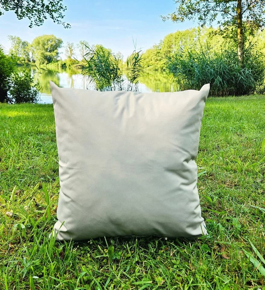 JACK Dekokissen 40x40cm Grau Outdoor Lounge Kissen mit XXL Füllung