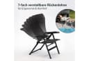 Skandika Campingstuhl Lepola XL Schwarz Klappbar Aluminium Bild 3