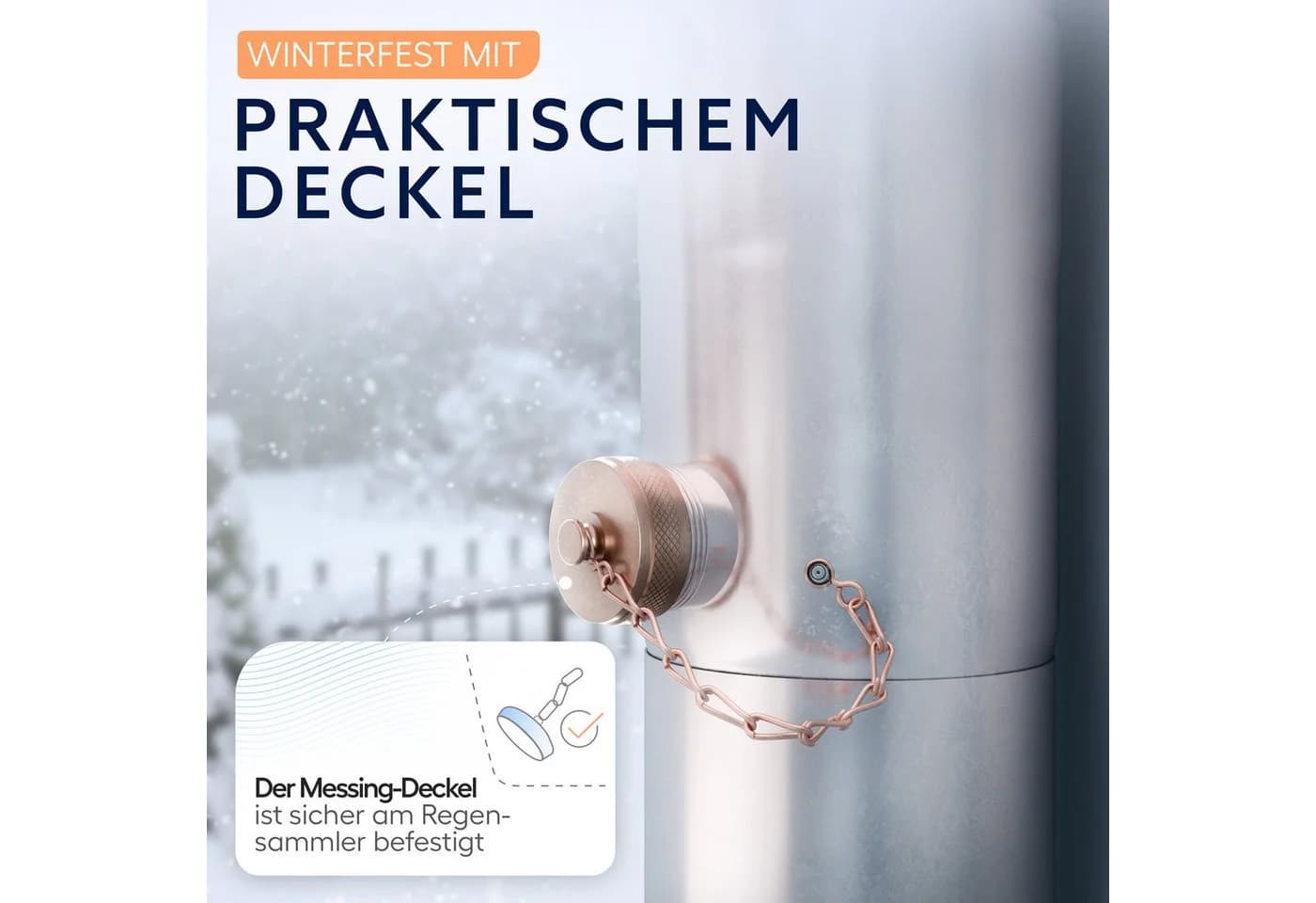 Drei Eichen Regentonnenfüllautomat Regenwassersammler Edelstahl DN 100 - Bild 5