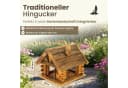 MAZUR Futterstation aus massivem Holz mit 4 Ein-/Ausgängen Bild 5