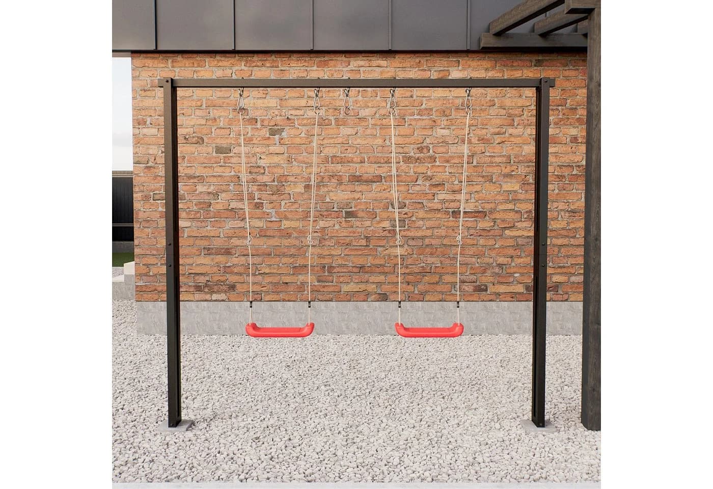 QLS Schaukelgestell Stahl 260 cm Schwarz - Bild 5